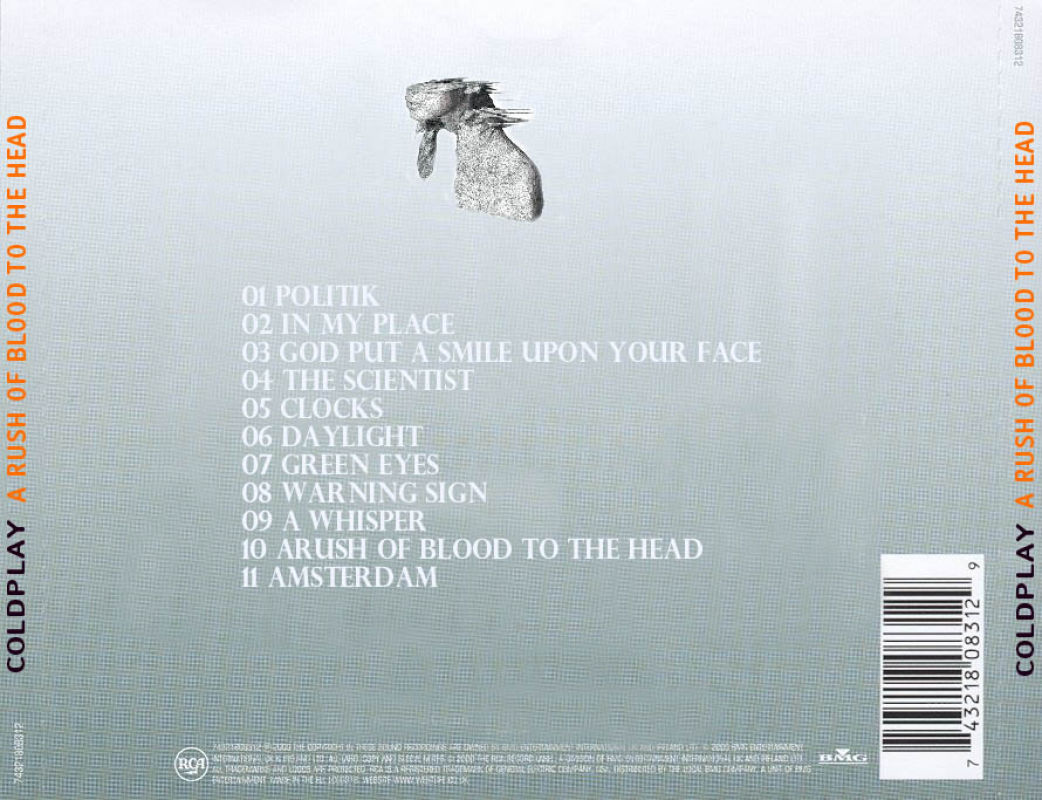 Coldplay  A rush of blood to the head  back [US]